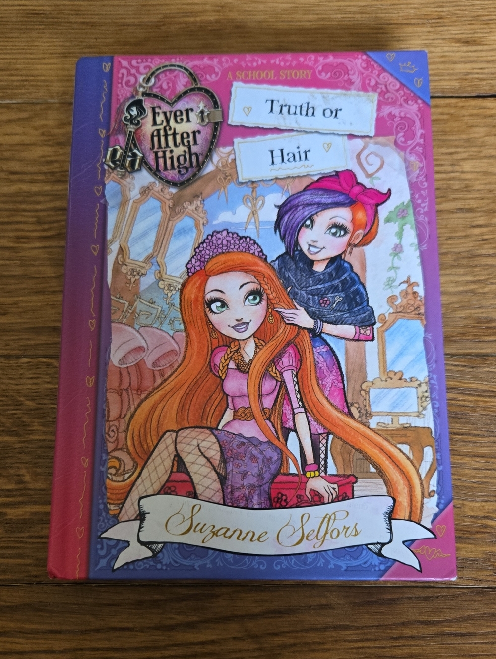 Ever After High "Truth or Hair" Hardcover Book - Pink & Purple Cover